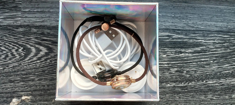 Bracelet connecté vibrant couple détection intelligente Soleil-Lune