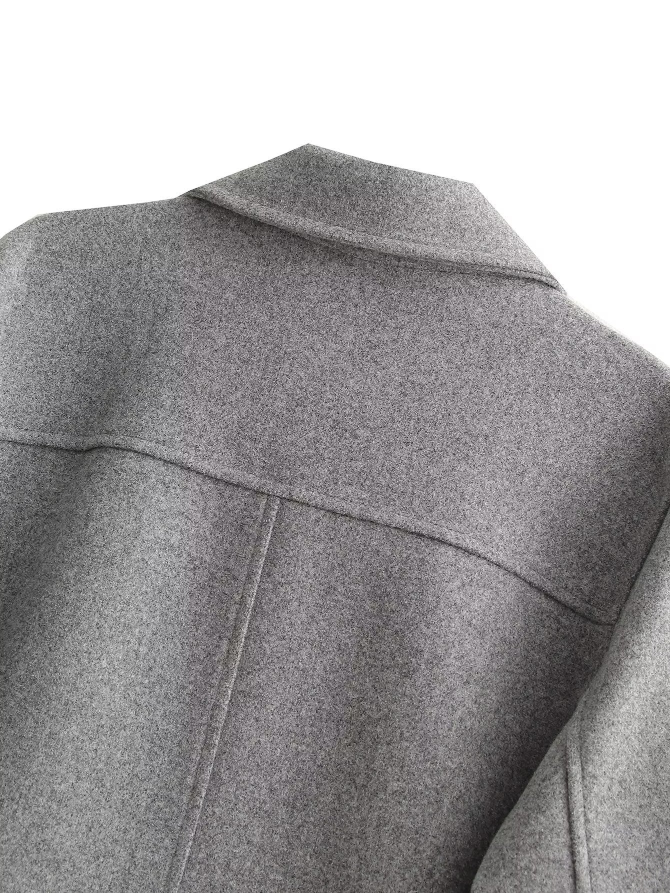 Chemise courte en tweed de style classique français