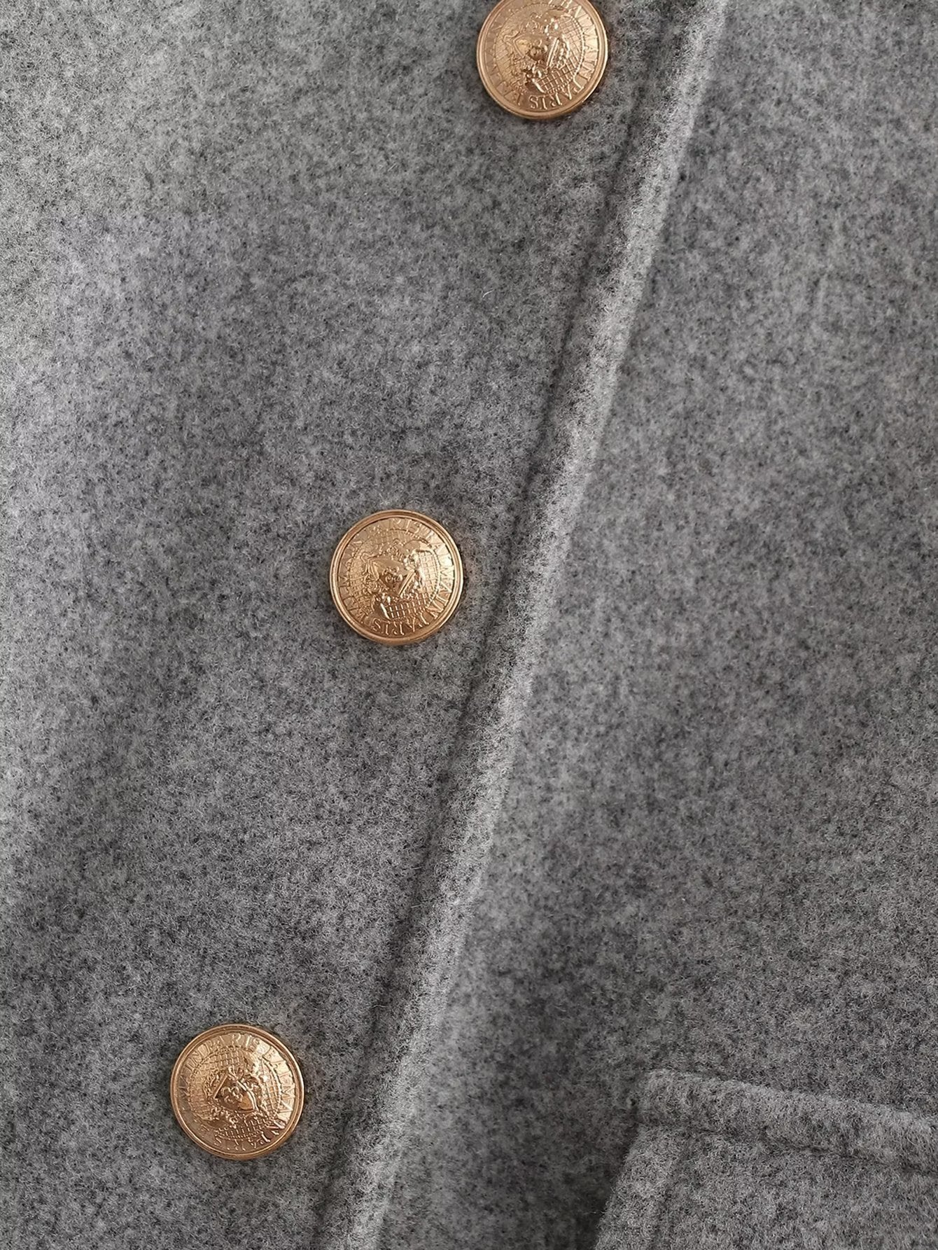 Chemise courte en tweed de style classique français
