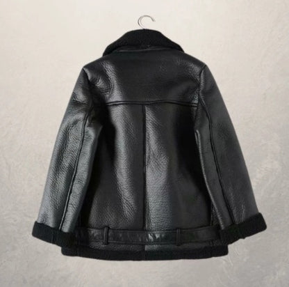 Veste de moto en cuir pour femme