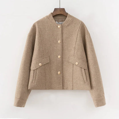 Veste Courte Laine Mode Femme 2024